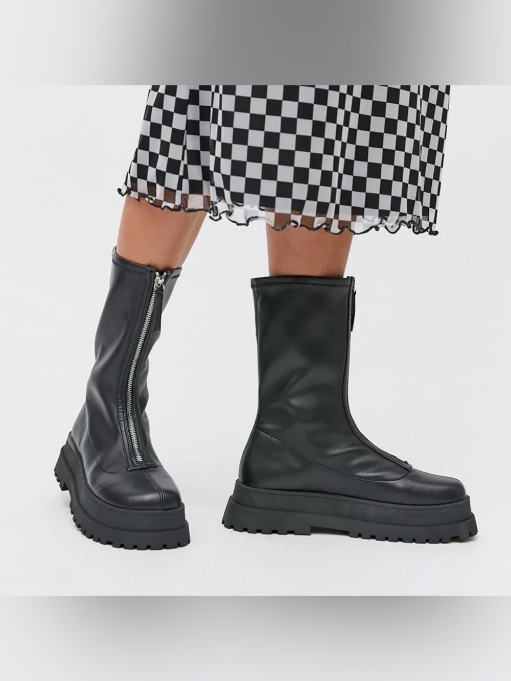 Urban Outfitters UO Zola Zip Up Platform Boot